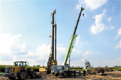 圖為項目建設施工現(xiàn)場。戎禹仁攝